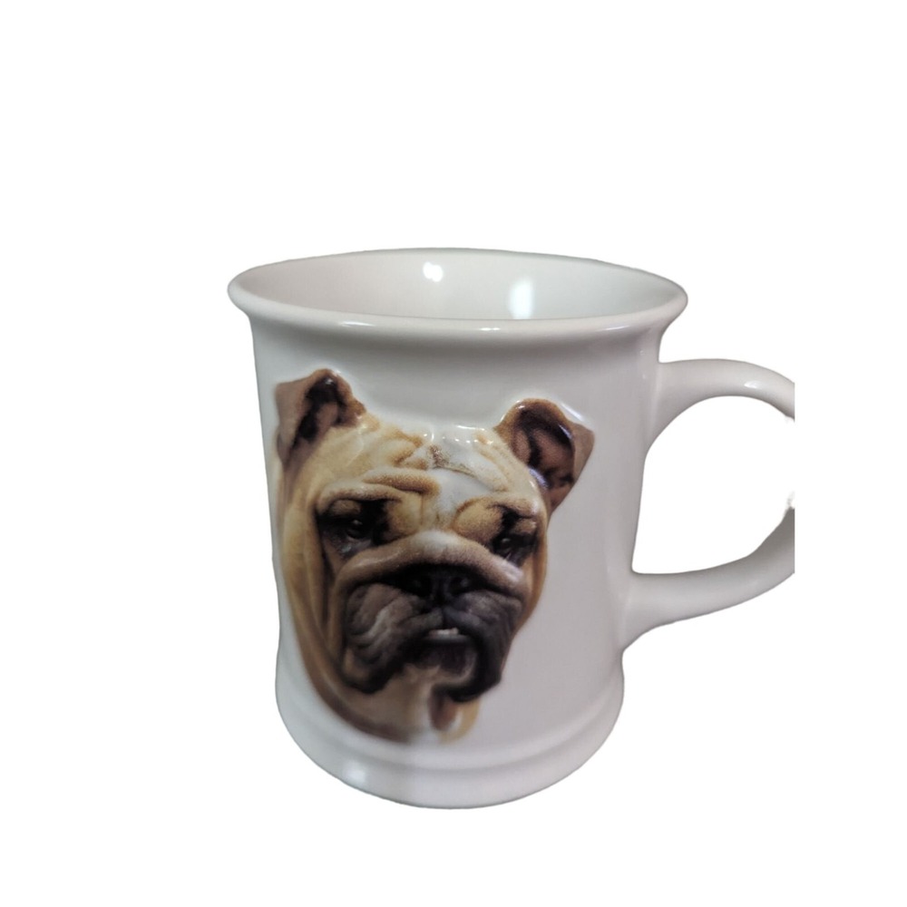 XPRES Best Friend Originals Bulldog 3D Relief Ceramic Coffee Mug‎ White 2004